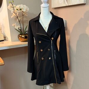 NWT Love Tree Black Double-Breasted Blazer